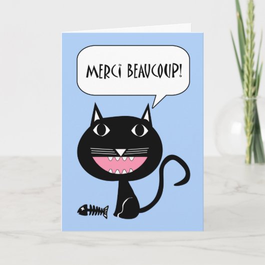 Merci Beaucoup, Bedankt voor het diner in het Fran (Voorkant)