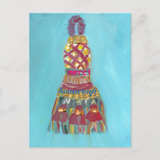 Merci Beaucoup Briefkaart (Voorkant)