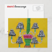 Merci Beaucoup Briefkaart (Voorkant / Achterkant)