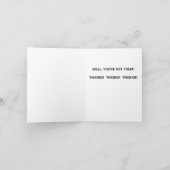 Merci beaucoup - carte de remerciement (Intérieur)