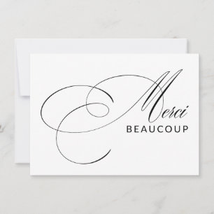 Merci Beaucoup Elegant Merci de calligraphie