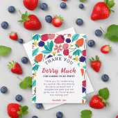 Merci Beaucoup Fraise Bleuet Coloré