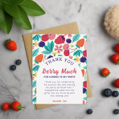 Merci beaucoup fraise myrtille couleur vive