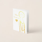 Merci beaucoup Frans meisje Folie Kaarten (Voorkant)