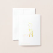 Merci beaucoup Frans meisje Folie Kaarten (Met envelop)