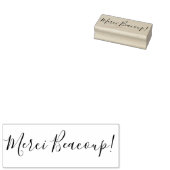 Merci Beaucoup | Hartelijk dank (Frans) Rubberstempel (Gestempeld)