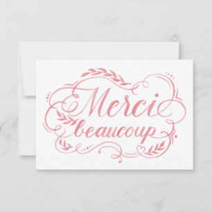 Merci Beaucoup lettrage à l'aquarelle Merci