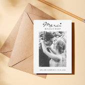 Merci Beaucoup Mariage photo noir et blanc