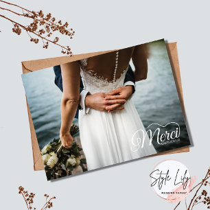 Merci Beaucoup Photo Mariage Remerciements