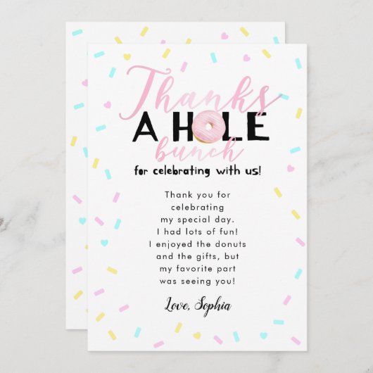 Merci beaucoup pour le thème de fête d'anniversair (Devant / Derrière)