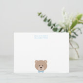 Merci beaucoup Teddy Bear Carte de remerciements (Debout devant)