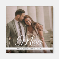 Merci Beaucoup Wedding Photo Favor