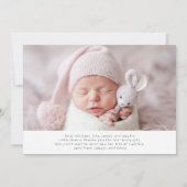 Merci bébé cadeau moderne nouveau-né Baby shower (Dos)