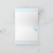 Merci bébé éléphant bleu En vichy (Intérieur)