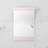 Merci bébé éléphant rose En vichy (Intérieur)