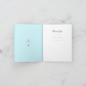 Merci bébé garçon fille Bleu Christening Baptême (Intérieur)