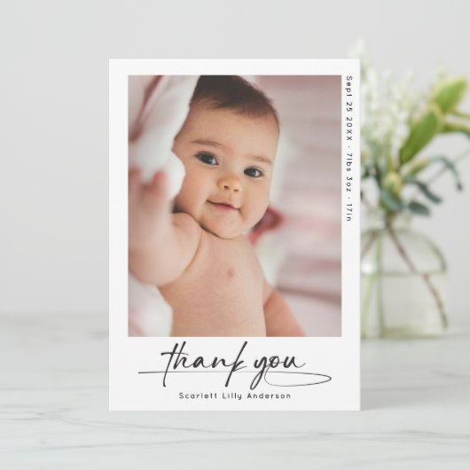 Merci bébé moderne Photo simple (Debout devant)