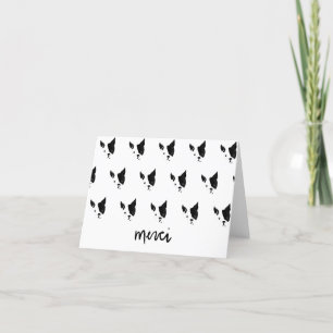 Merci bedankt de Franse Bulldog Boston Terrier Car