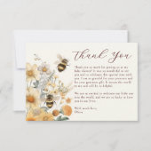 Merci Bee Fleur sauvage Baby shower Floral (Devant)