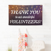 Merci Bénévoles fêtes phares à cordes Bannière (En situation)