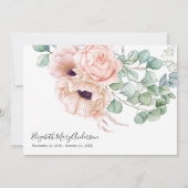 Merci Bereavement Blush Pink Floral Memorial (Dos)