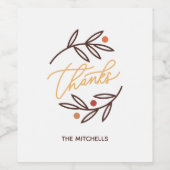 Merci Berry Beaucoup Acrylique Tumbler Étiquette d (Étiquettes simples)