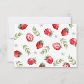 Merci 'Berry Many' Fraise photo Anniversaire (Dos)