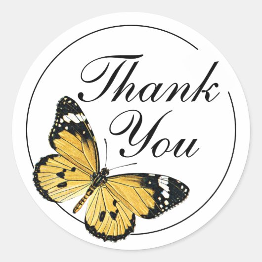 Merci Beurre jaune Accueil Sticker d'entreprise (Devant)