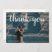 Merci blanc 3 Photo Mariage noir et blanc (Devant / Derrière)