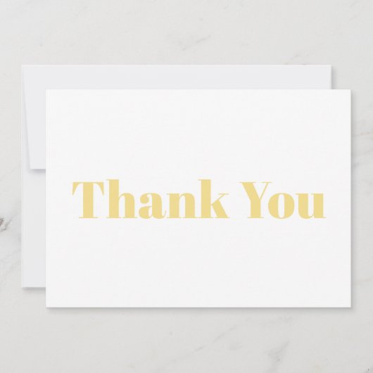 Merci, blanc clair carte de note moderne (Devant)