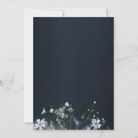 Merci blanc de perte de fleurs sauvages (Dos)