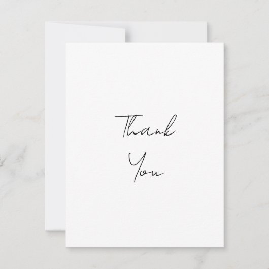 Merci blanc de script personnalisé simple (Devant)