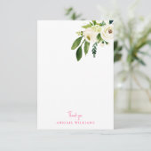 Merci blanc floral rose (Debout devant)