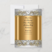 Merci Blanc Or Anniversaire de la fête Diamant (Dos)