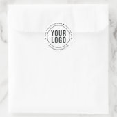 Merci blanc pour votre commande Stickers Logo (Sac)