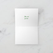 Merci blanc vert de mariage d'hiver de flocon de (Intérieur)