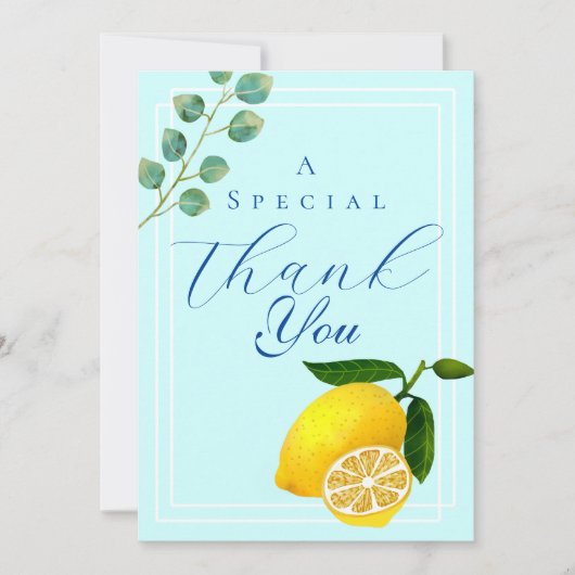Merci bleu citron (Devant)