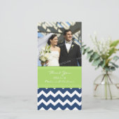 Merci  bleu citron Cartes photos Mariages (Debout devant)