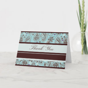 Merci bleu-clair et Brown de mariage de Paisley