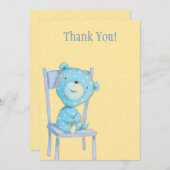 Merci bleu d'ours de calicot (Devant / Derrière)