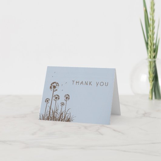 Merci bleu et Brown poussiéreux de pissenlit (Devant)