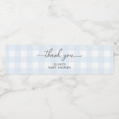 Merci bleu Favor Étiquette de bouteille d'eau (Étiquettes simples)