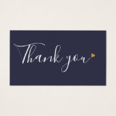 Merci Bleu Marine Pour Carte De Réduction (Devant)