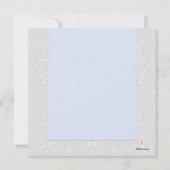 Merci bleu merveilleux de photo de damassé/carte (Dos)