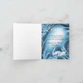 Merci bleu romantique de photo de mariage d'amour (Intérieur)