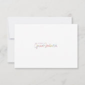 Merci Bloomish / carte de note (Dos)