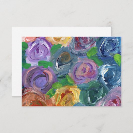 Merci Bloomish / carte de note (Devant / Derrière)