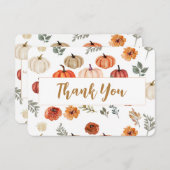 Merci Boho automne citrouille (Devant / Derrière)