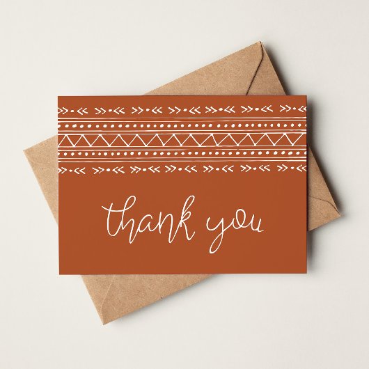 Merci Boho moderne rouille