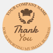 Merci Boulangerie Custom Sticker Étiquette (Devant)